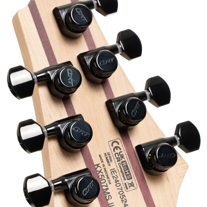 Cort KX507MS Pale Moon 7-String - Natural Black Burst