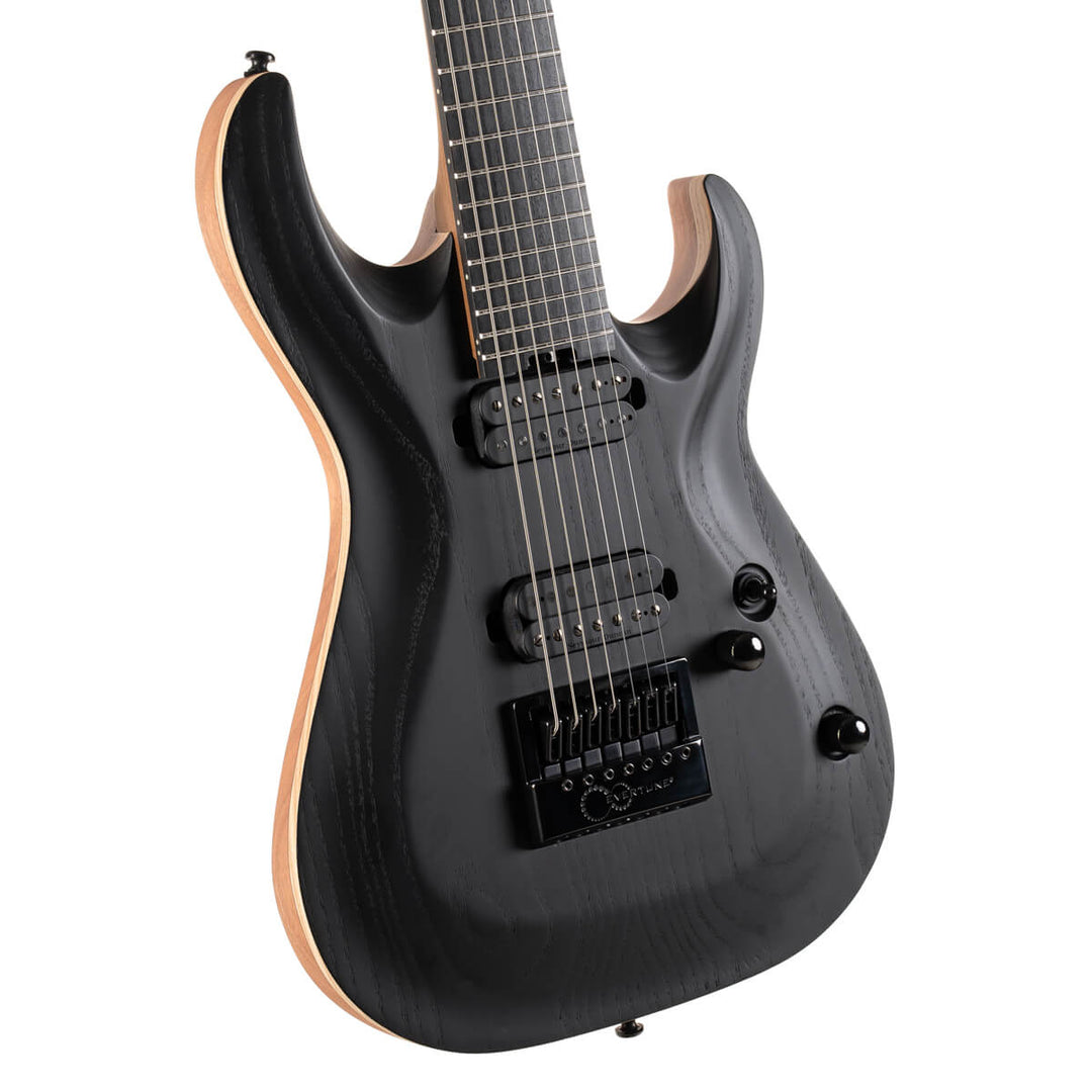 Cort KX707 7-String EverTune Open Pore Black with Deluxe Bag