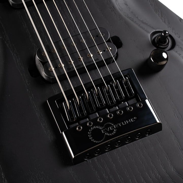 Cort KX707 7-String EverTune Open Pore Black with Deluxe Bag