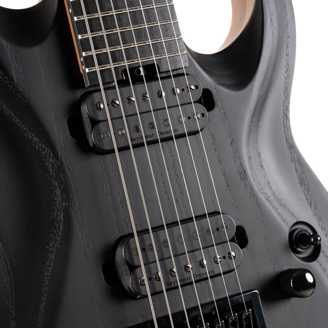 Cort KX707 7-String EverTune Open Pore Black with Deluxe Bag