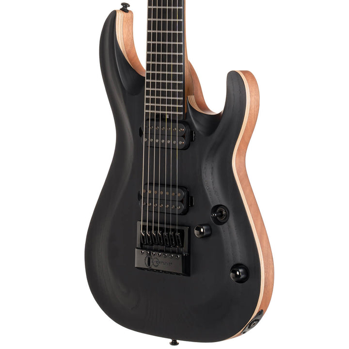 Cort KX707 7-String EverTune Open Pore Black with Deluxe Bag