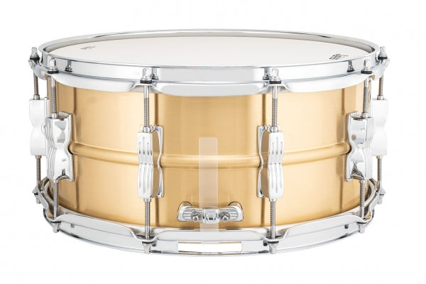 Ludwig Acro Bronze LZ654BM 14" x 6.5" Brushed Snare Drum w/ P86CH