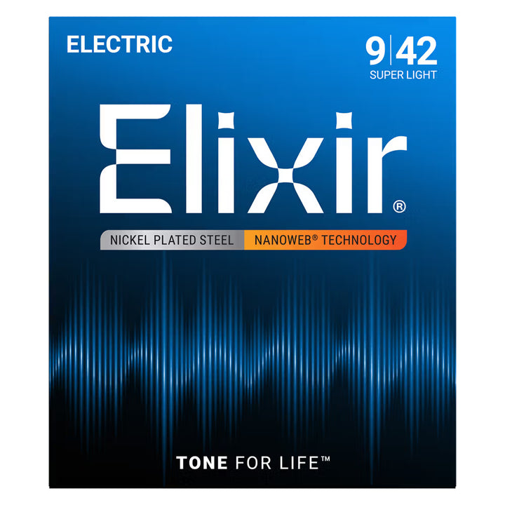 Electric Gtr Str Set 09/42 Ctd S/Lt Nanoweb