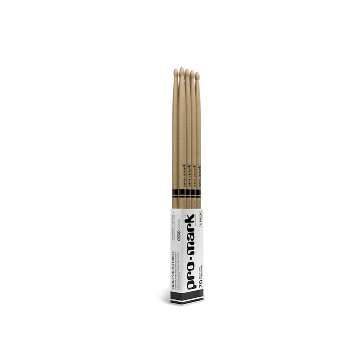 ProMark 7A Wood Tip Classic Forward Drum Sticks - 4 Pack
