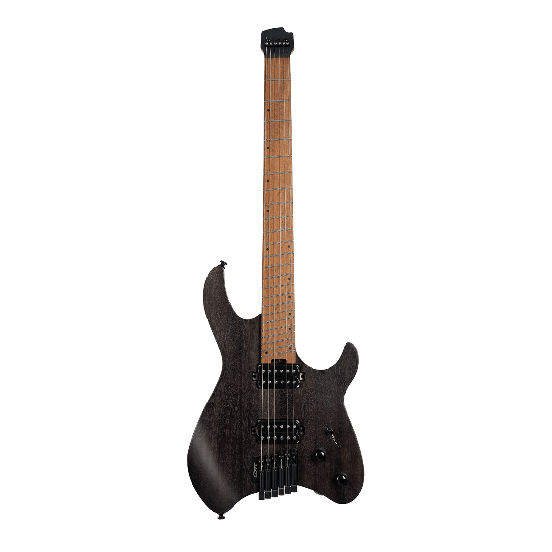 Cort Space G6MS Electric Guitar - Semi-Gloss Trans Black