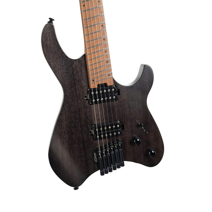 Cort Space G6MS Electric Guitar - Semi-Gloss Trans Black