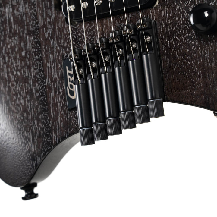 Cort Space G6MS Electric Guitar - Semi-Gloss Trans Black