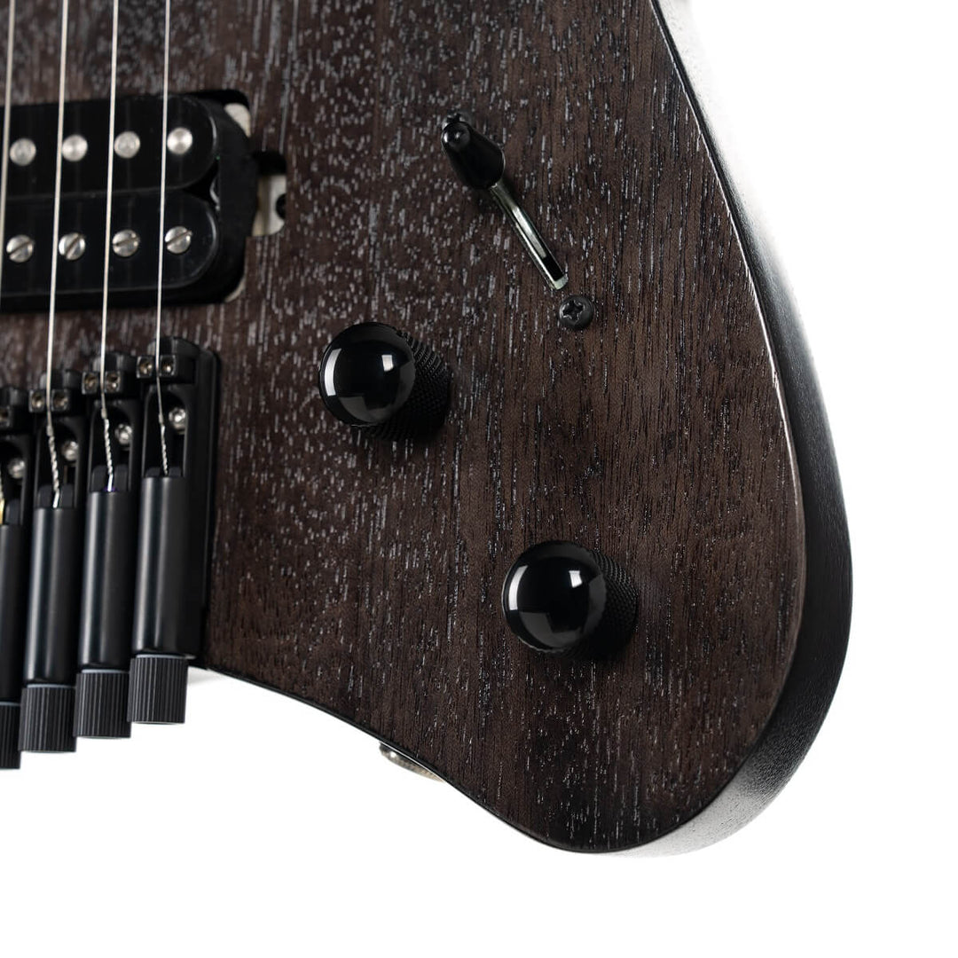 Cort Space G6MS Electric Guitar - Semi-Gloss Trans Black