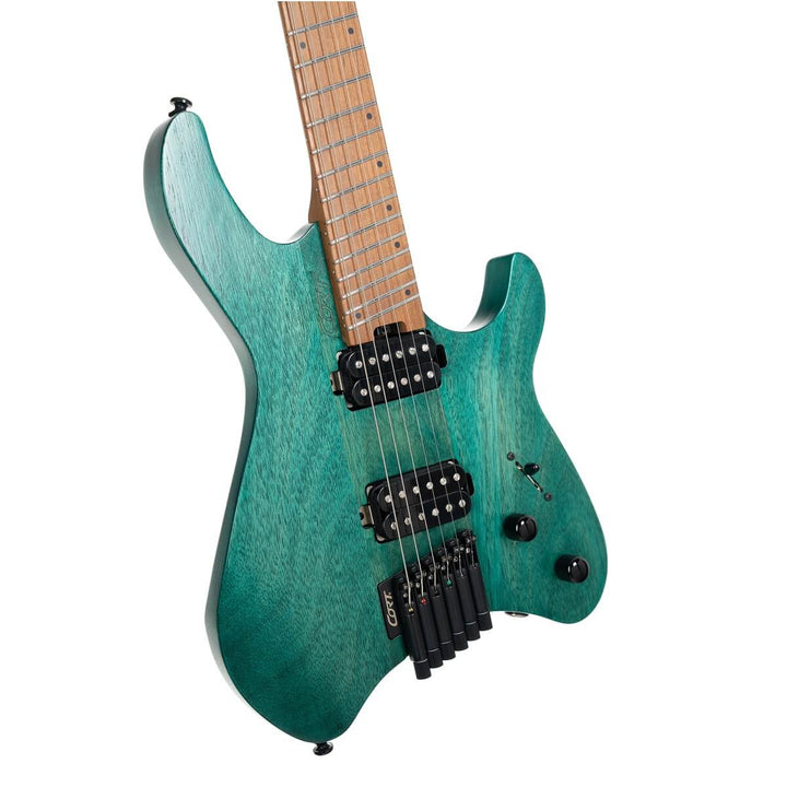 Cort Space G6MS Electric Guitar - Semi-Gloss Turquoise