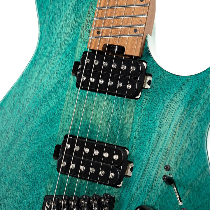 Cort Space G6MS Electric Guitar - Semi-Gloss Turquoise